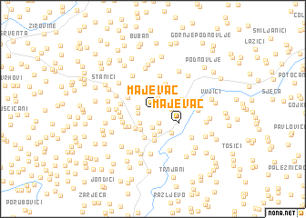 map of Majevac