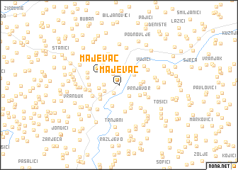 map of Majevac