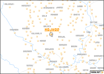 map of Majhār