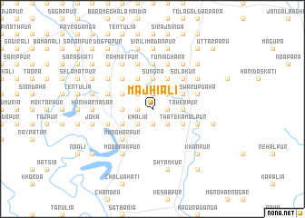 map of Mājhiāli