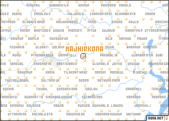 map of Mājhir Kona