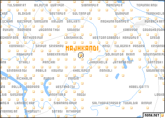 map of Mājhkāndi