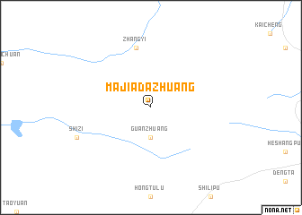 map of Majiadazhuang