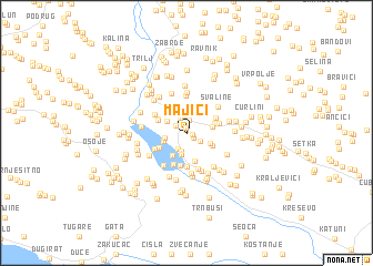 map of Majići