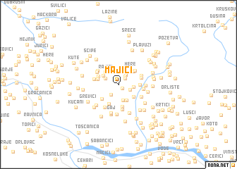 map of Majići