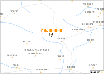map of Majīdābād