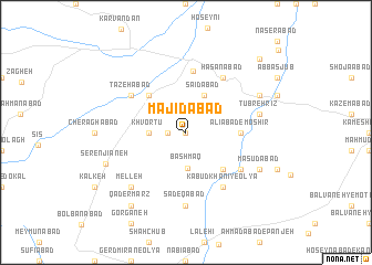 map of Majīdābād