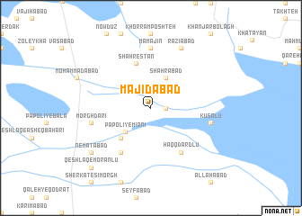 map of Majīdābād