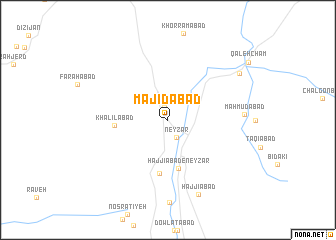 map of Majīdābād