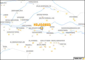 map of Majīdābād