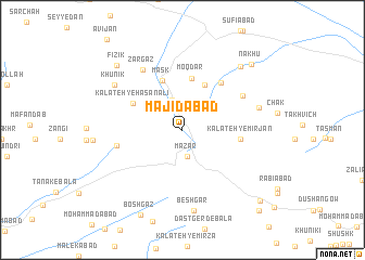 map of Majīdābād