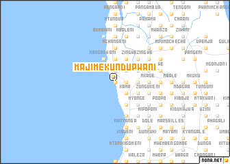 map of Maji Mekundu Pwani