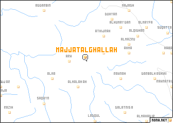 map of Majjat al Ghallah