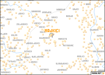 map of Majkići