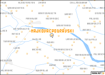 map of Majkovac Podravski