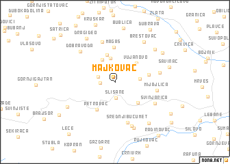 map of Majkovac