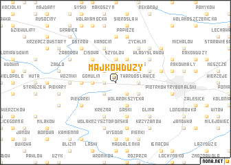 map of Majków Duży