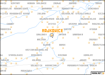 map of Majkowice