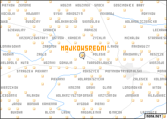 map of Majków Średni