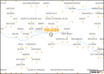 map of Majków