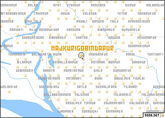 map of Majkuri Gobindapur