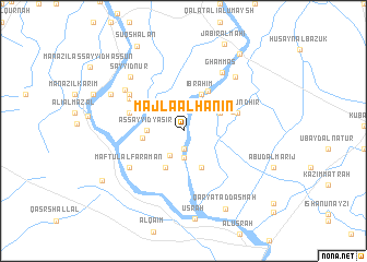 map of Majlá Āl Hanīn