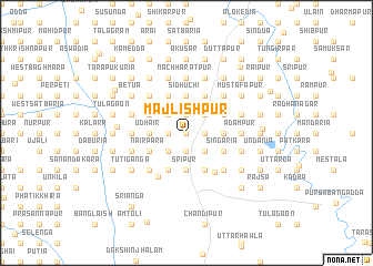 map of Majlishpur