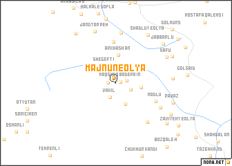 map of Majnūn-e ‘Olyā
