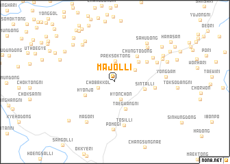 map of Majŏl-li