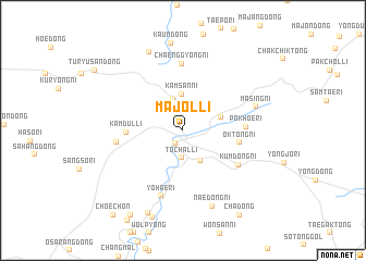 map of Majŏl-li