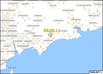 map of Majŏl-li