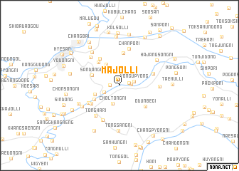 map of Majŏl-li