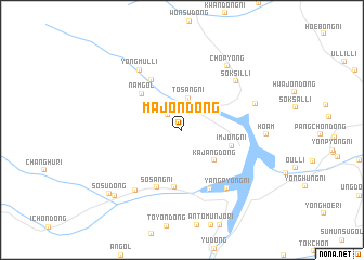 map of Majŏn-dong