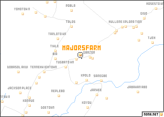 map of Majorʼs Farm