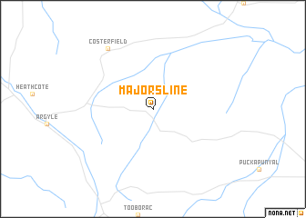 map of Majors Line