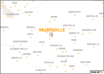 map of Majorsville