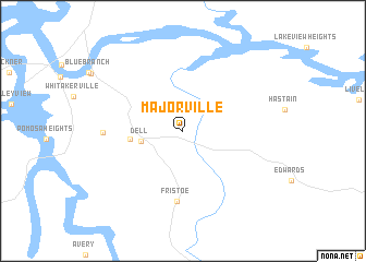 map of Majorville