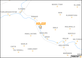 map of Major