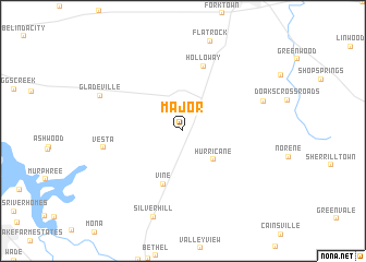 map of Major