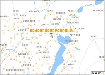 map of Mājra Chandrāon Burj