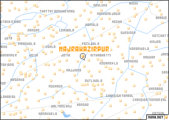 map of Mājra Wazirpur