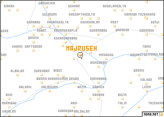 map of Majrūseh