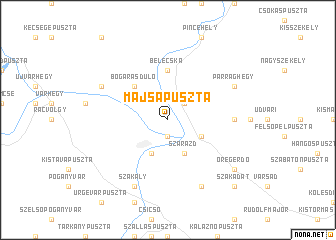 map of Majsapuszta