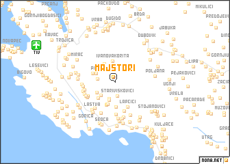 map of Majstori