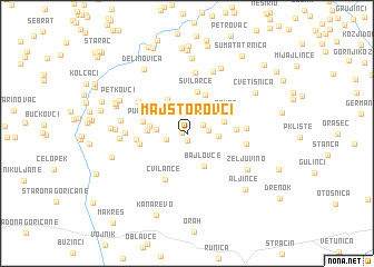 map of Majstorovci