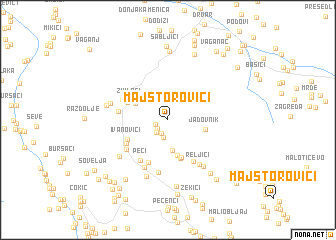 map of Majstorovići