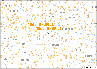 map of Majstorovići