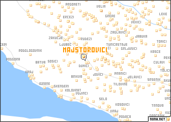 map of Majstorovići