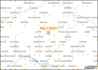 map of Majtánky