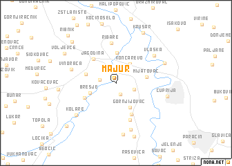 map of Majur